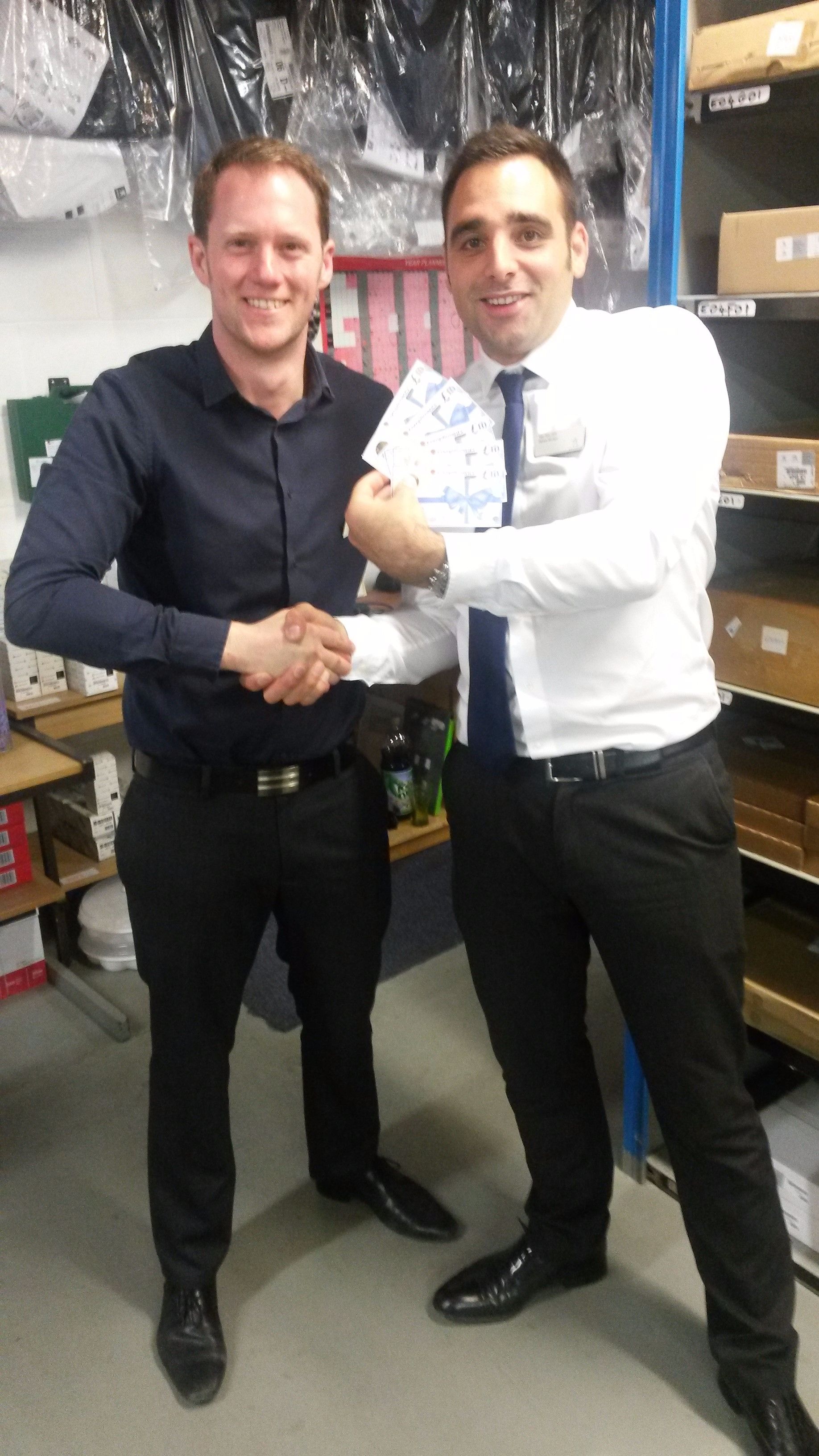 Matt Wiltshire celebrated his 10th Anniversary here at Gateway Peugeot!!