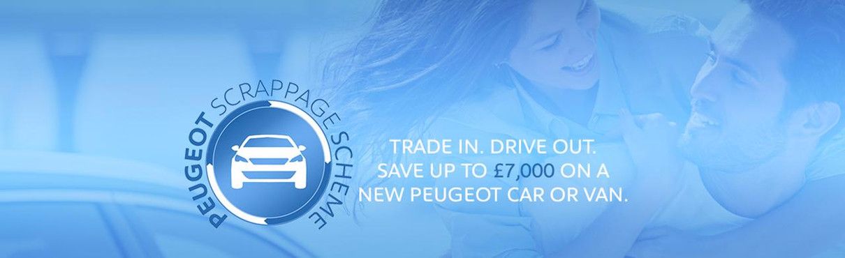 Save up to £7000 with Peugeot Scrappage