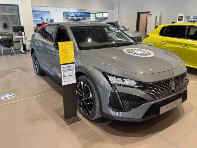 Peugeot 408 1.6 12.4kWh Allure Fastback e-EAT Euro 6 (s/s) 5dr Hatchback Hybrid Selenium Grey