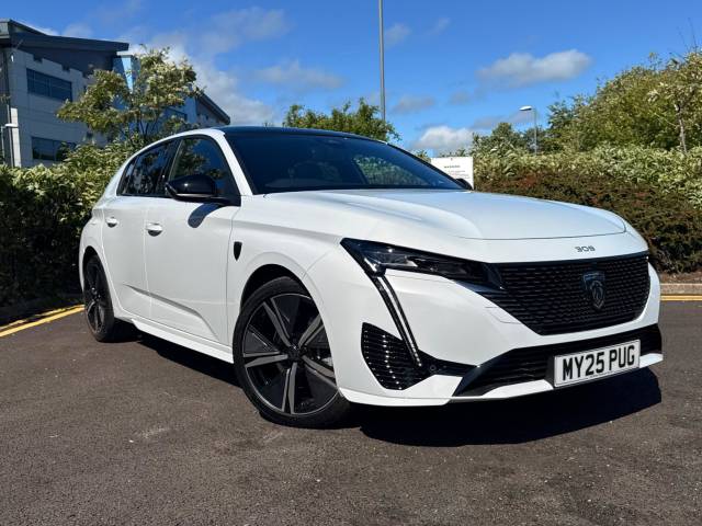 Peugeot 308 1.2 PureTech MHEV GT e-DSC Euro 6 (s/s) 5dr Hatchback Hybrid Okenite White
