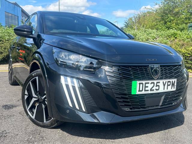 Peugeot e-208 0.0 115kW GT 51kWh 5dr Auto Hatchback Electric BLACK
