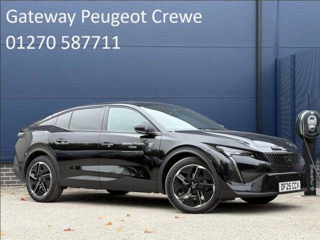 Peugeot 408 1.2 Hybrid 136 GT 5dr e-DSC6 Hatchback Petrol BLACK