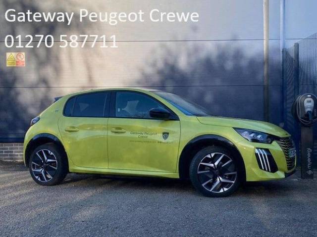 Peugeot e-208 0.0 115kW GT 51kWh 5dr Auto Hatchback Electric YELLOW