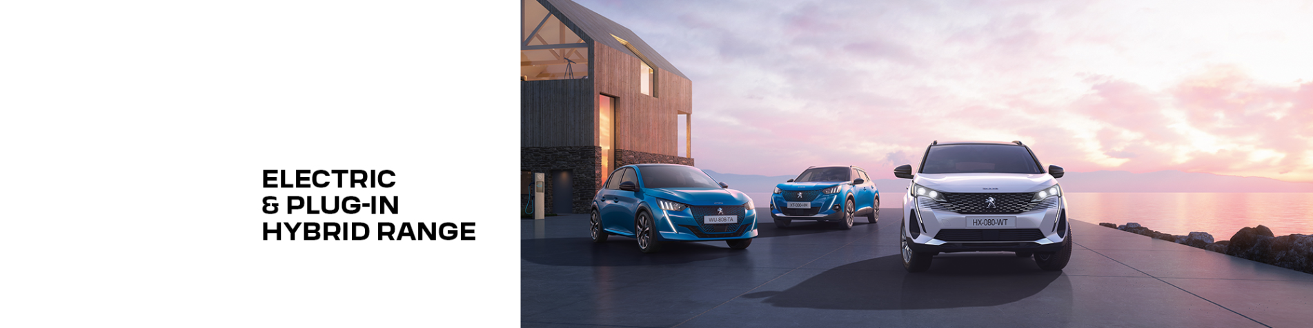 Peugeot Hybrid Electric Range Banner