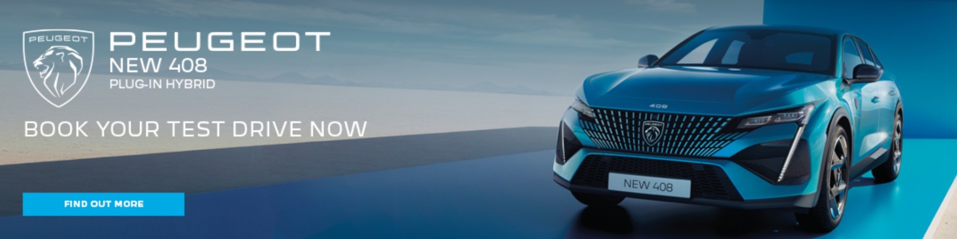 New 408 Plug-in Hybrid 'Test Drive' banner